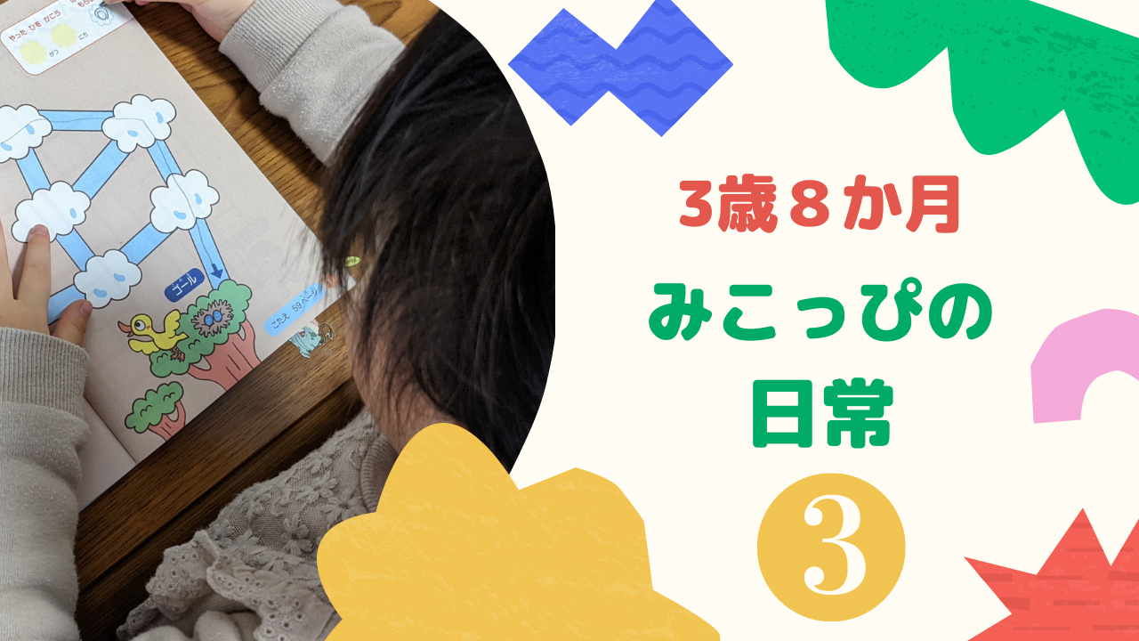 【3歳8か月】みこっぴの日常③