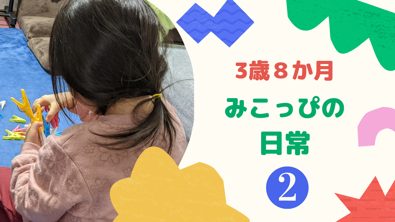 【3歳8か月】みこっぴの日常②