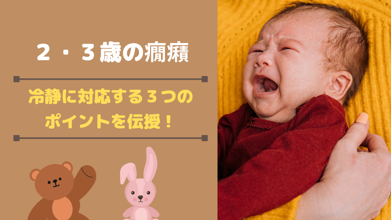 【２歳・３歳の癇癪】冷静に対応する３つのポイントを伝授！